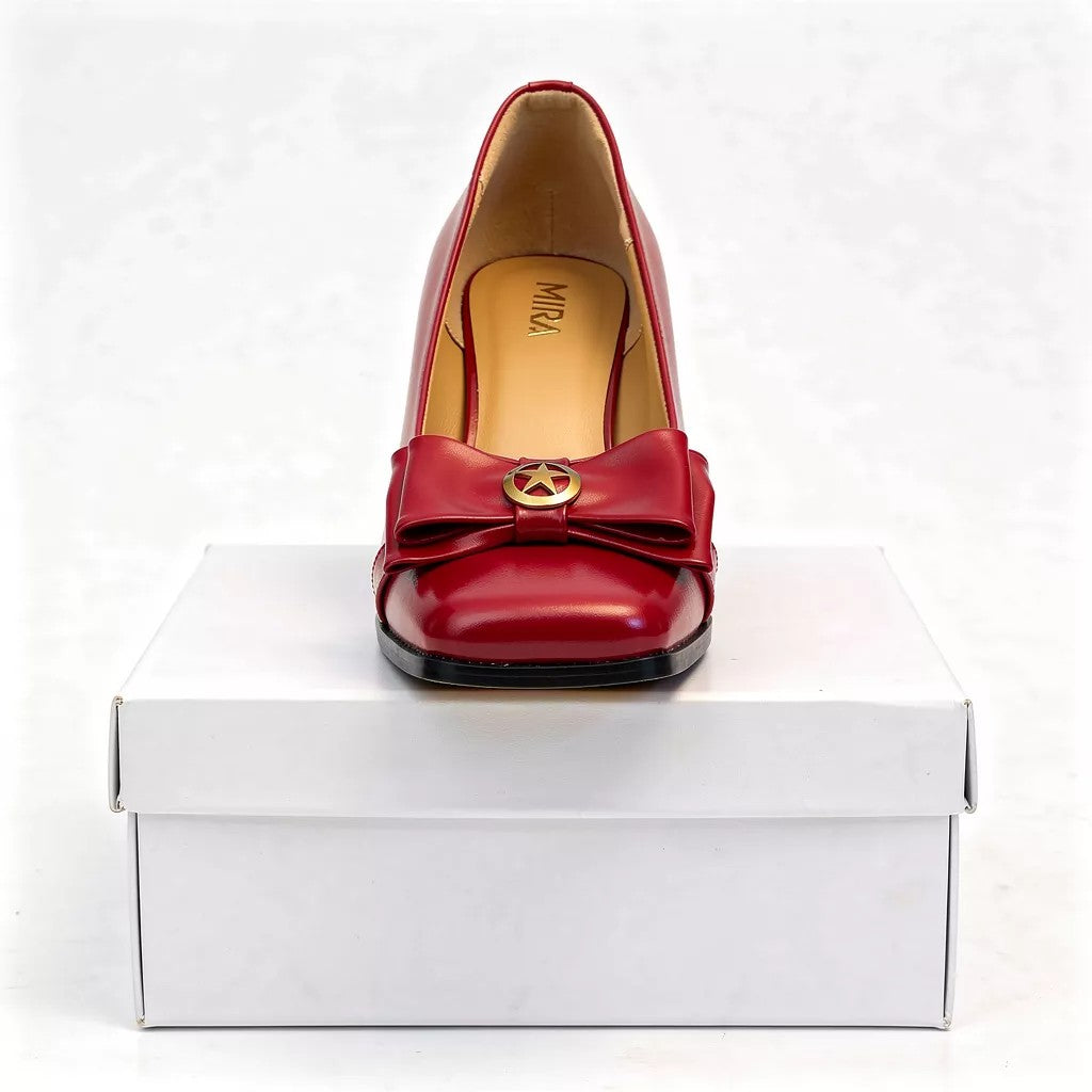 أحذية ميرا ستار النسائية بكعب عالٍ - كعب أنيق ومريح بارتفاع 5 سم | أزياء كيو إم آر