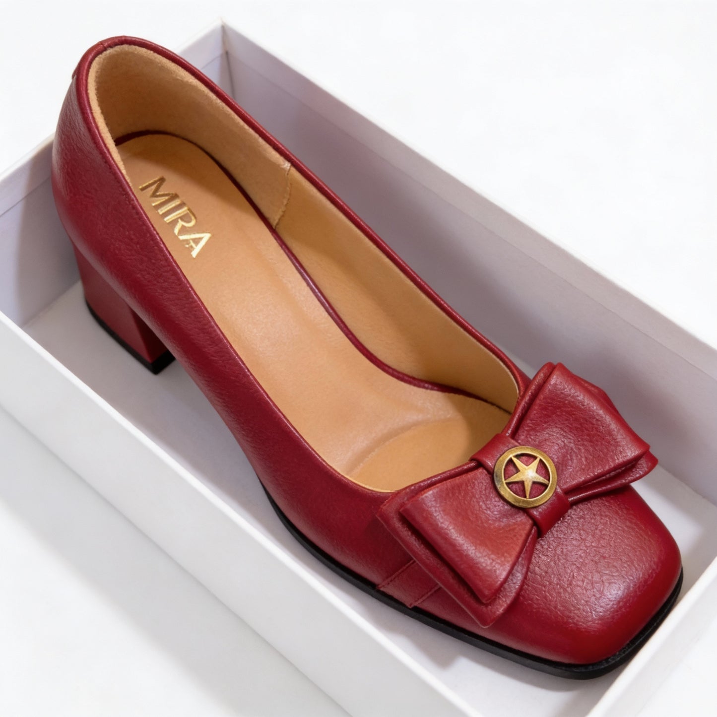 أحذية ميرا ستار النسائية بكعب عالٍ - كعب أنيق ومريح بارتفاع 5 سم | أزياء كيو إم آر