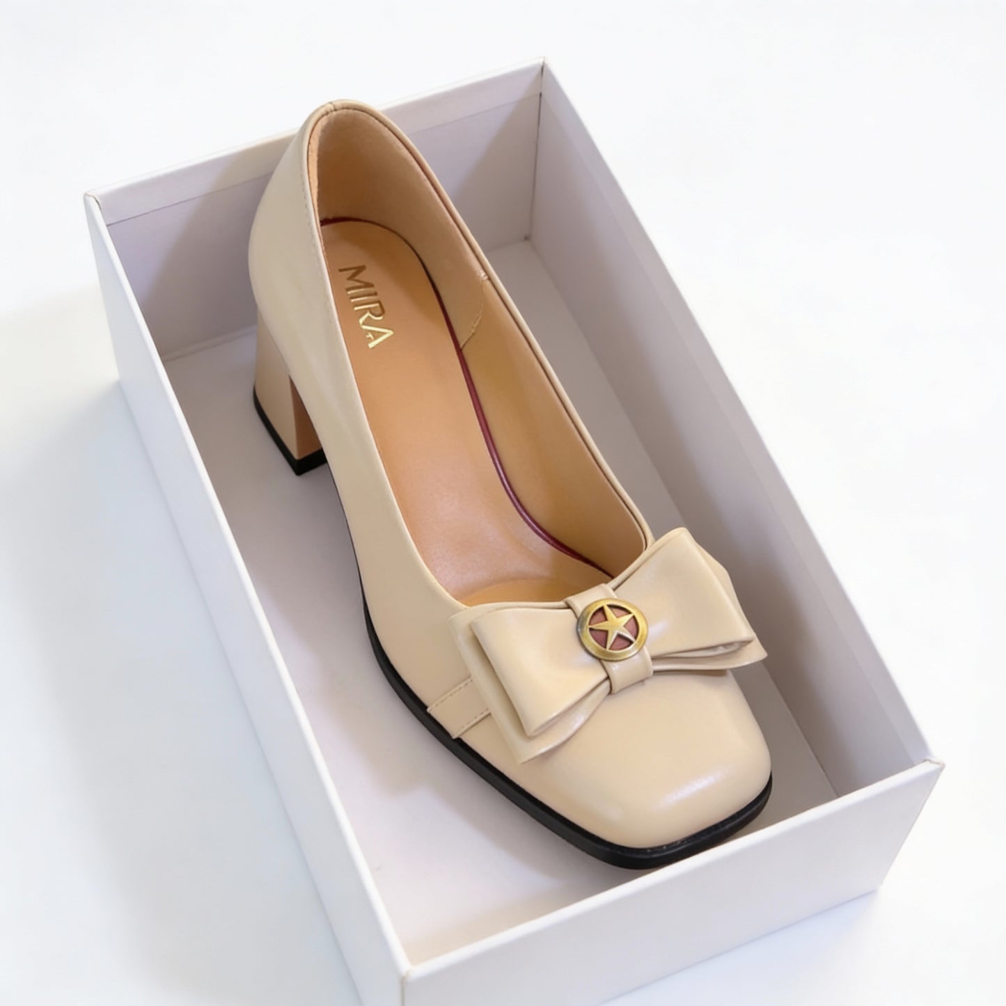 أحذية ميرا ستار النسائية بكعب عالٍ - كعب أنيق ومريح بارتفاع 5 سم | أزياء كيو إم آر