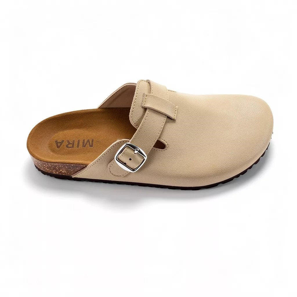 Women’s Comfort Beige Clogs – All-Day Support & Premium Sole | QMR Fashion