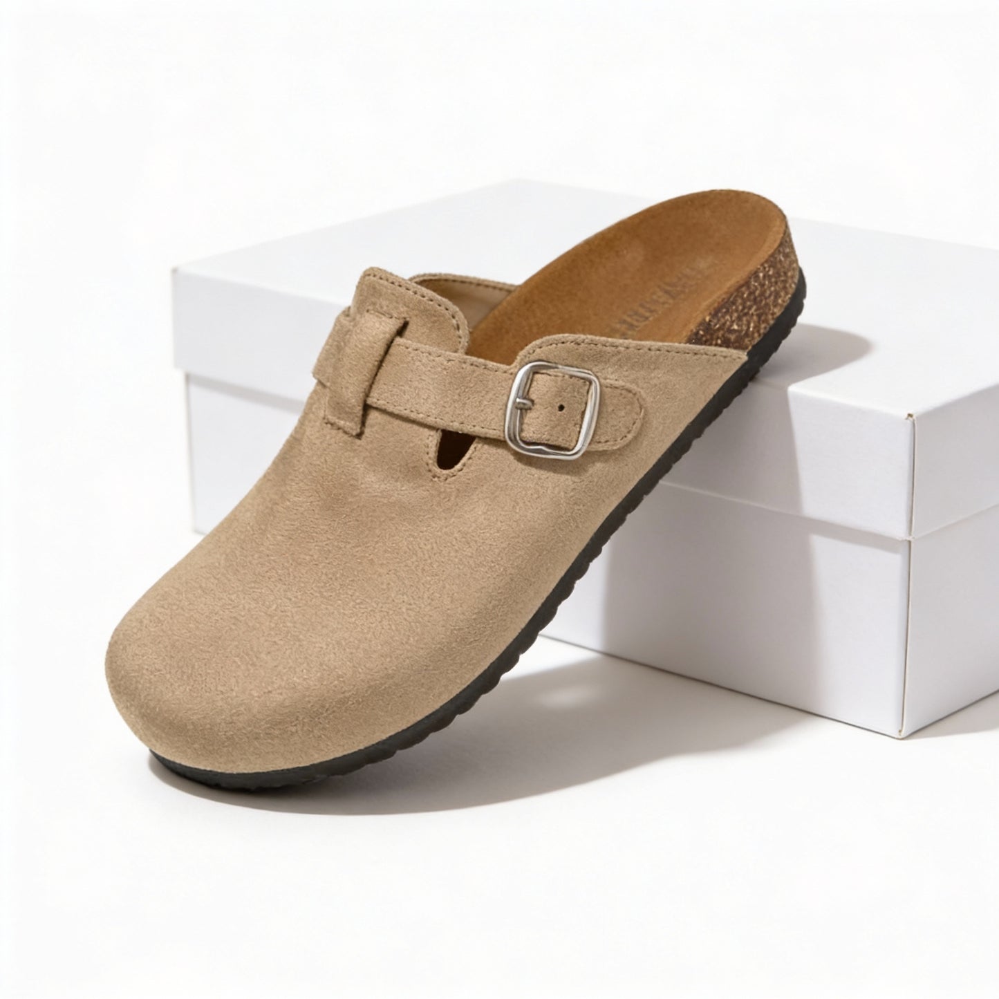 Women’s Comfort Beige Clogs – All-Day Support & Premium Sole | QMR Fashion