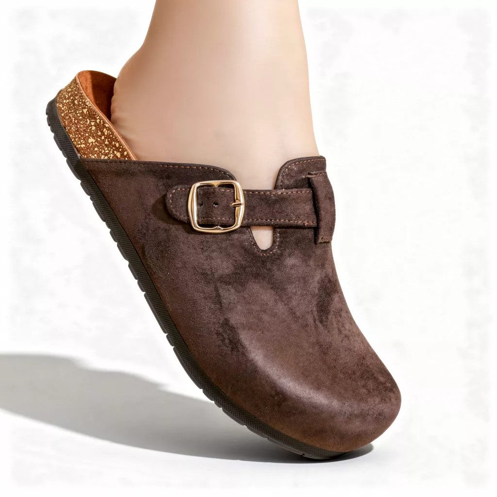 Women’s Pure Brown Clogs – Durable Sole & Maximum Comfort | QMR Fashion