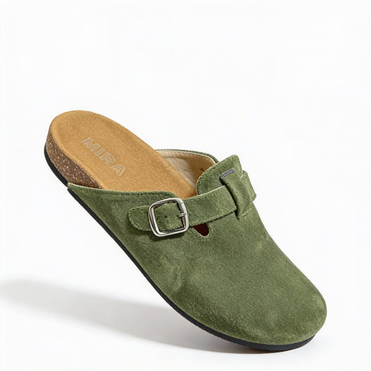 Women’s Light Pistachio Green Clogs – Comfortable & Stable Work Shoes | QMR Fashion