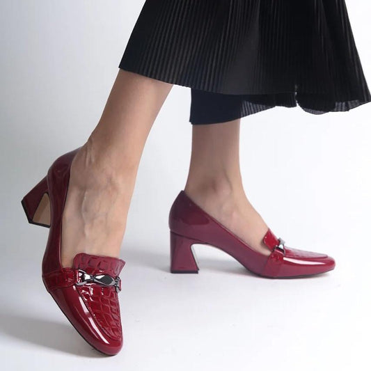 Lina Turkish Capone Block Heels – Women’s 6cm Elegant Shoes | QMR Fashion - Qmr Fashion