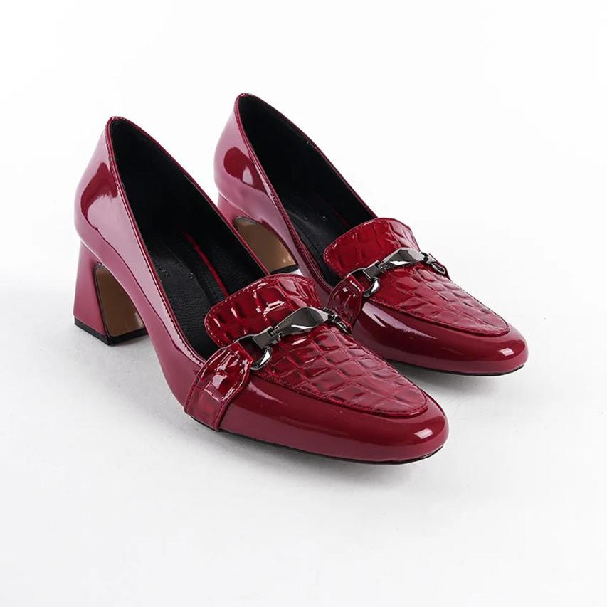 Lina Turkish Capone Block Heels – Women’s 6cm Elegant Shoes | QMR Fashion - Qmr Fashion