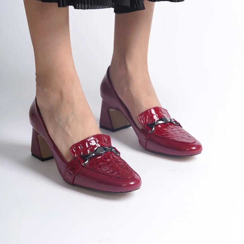 Lina Turkish Capone Block Heels – Women’s 6cm Elegant Shoes | QMR Fashion - Qmr Fashion