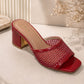 Mira Crystal Mule - Qmr Fashion