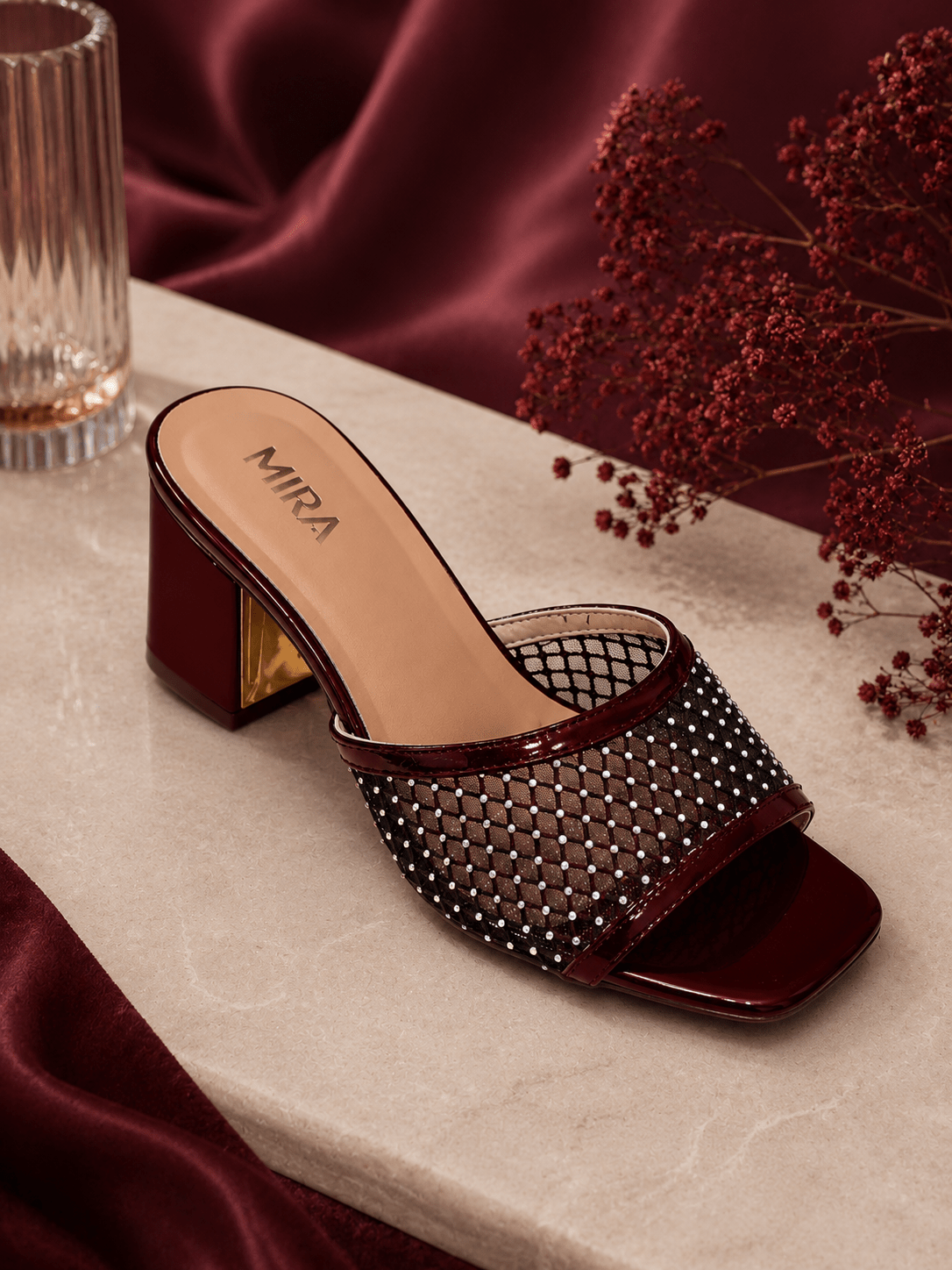 Mira Crystal Mule - Qmr Fashion