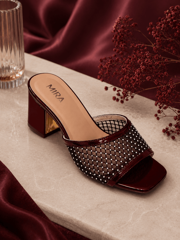Mira Crystal Mule - Qmr Fashion