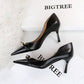 Mony Stiletto Heels – Women’s Dusty Blue Pointed Toe Pumps - Qmr Fashion