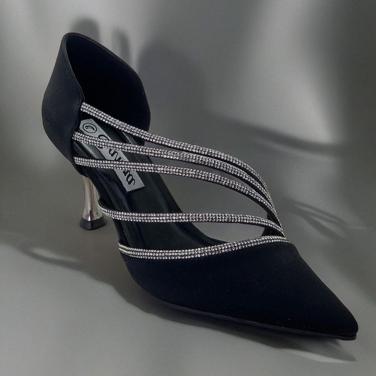 Queen’s Heel Women’s Satin Heels – 7 CM Wedding & Engagement Shoes | QMR Fashion ()