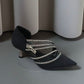 Queen’s Heel Women’s Satin Heels – 7 CM Wedding & Engagement Shoes | QMR Fashion - Qmr Fashion