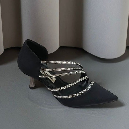 Queen’s Heel Women’s Satin Heels – 7 CM Wedding & Engagement Shoes | QMR Fashion - Qmr Fashion