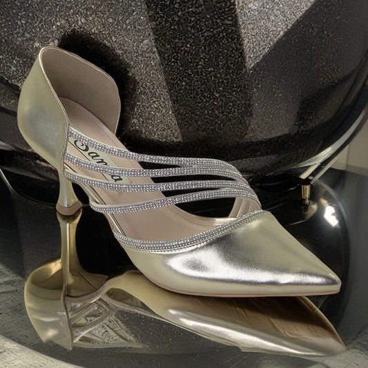 Queen’s Heel Women’s Satin Heels – 7 CM Wedding & Engagement Shoes | QMR Fashion - Qmr Fashion