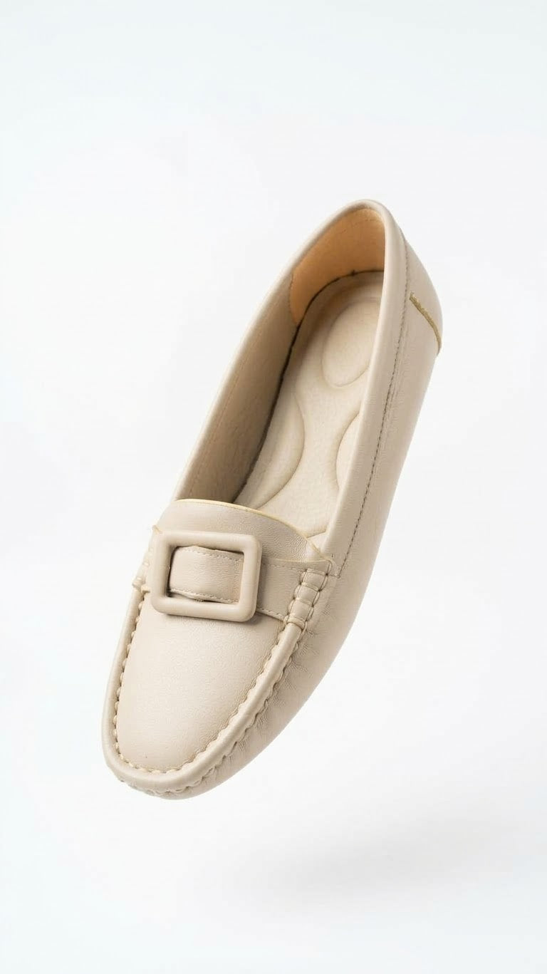 Buckle Detail Loafers Qmr Fashion