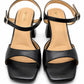 Mid-Heel MIRA — Women's Square Toe Block Heel Sandals | QMR Fashion Qmr Fashion