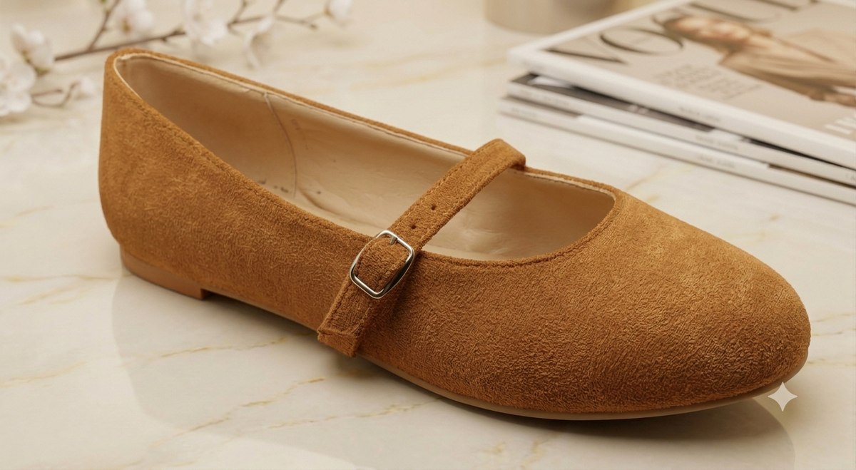 Suede Mary  Flats.