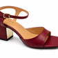 Mid-Heel MIRA — Women's Square Toe Block Heel Sandals | QMR Fashion Qmr Fashion