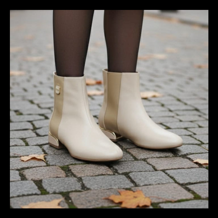 حذاء ميرا لامورا الكلاسيكي ذو الرقبة القصيرة من الجلد - أنيق ومريح للنساء | أزياء كيو إم آر