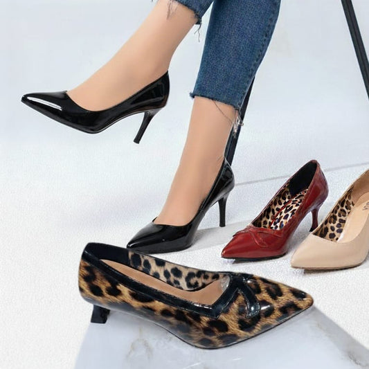 أحذية رويال كوينز النسائية بكعب عالٍ - كعب أنيق بطول 5 سم | أزياء كيو إم آر