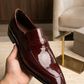 Men's Patent Leather Penny Loafers. Qmr Fashion