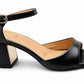 Mid-Heel MIRA — Women's Square Toe Block Heel Sandals | QMR Fashion Qmr Fashion