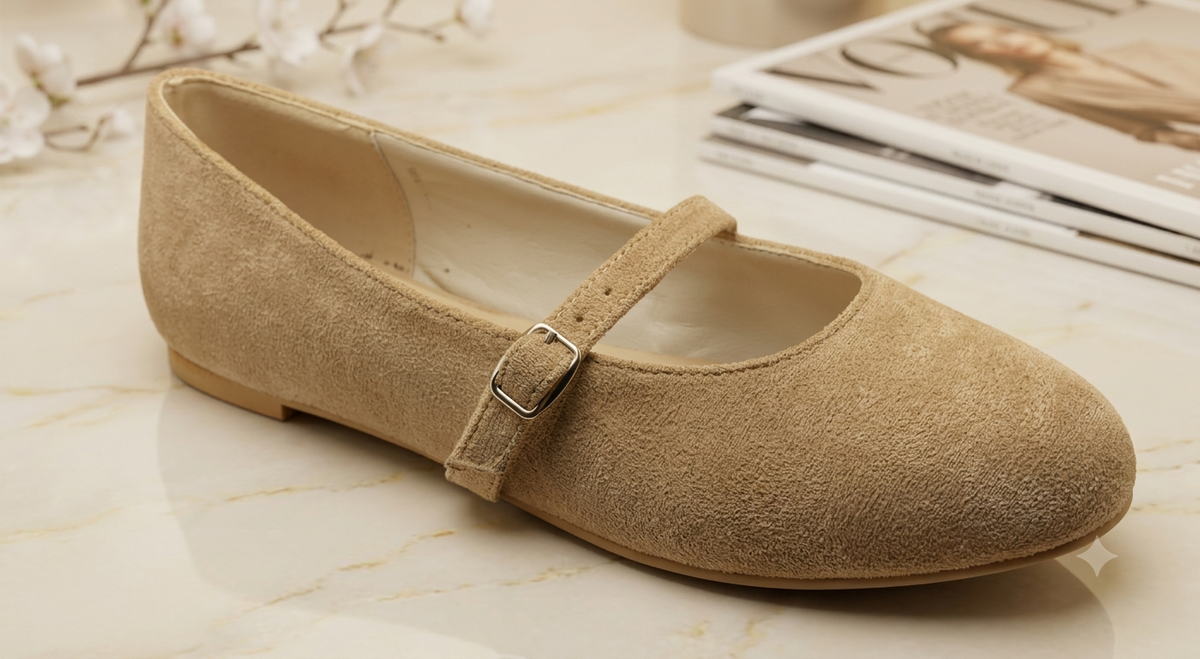 Suede Mary  Flats.