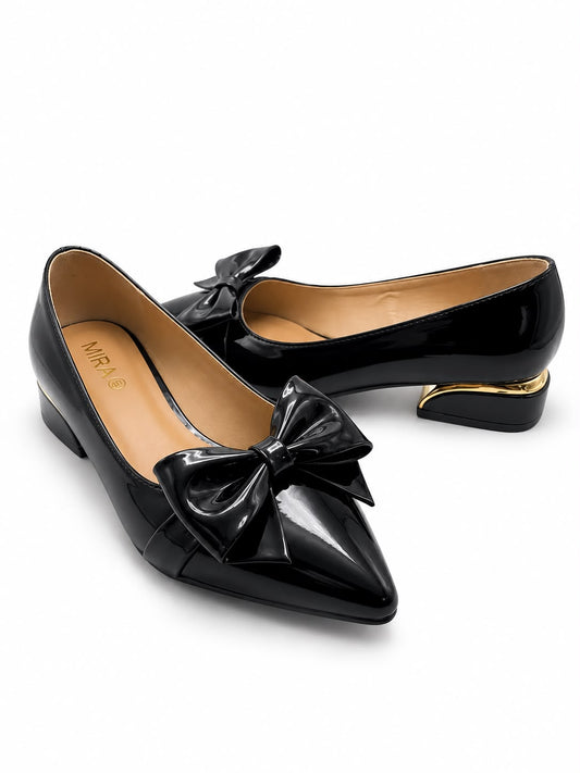 Bella Bow Heels Slip-On