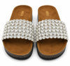 Glam Slides — Women's Embellished Luxury Flat Slide Sandals | QMR Fashion Qmr Fashion