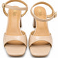 Mid-Heel MIRA — Women's Square Toe Block Heel Sandals | QMR Fashion Qmr Fashion