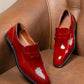 Men's Patent Leather Penny Loafers. Qmr Fashion
