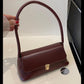Vintage Lock Square Bag – Retro PU Leather Shoulder Handbag | QMR Fashion - Qmr Fashion