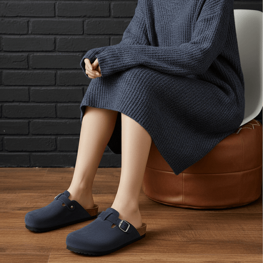 Women’s Comfy NAVYX (Navy) Clogs – All - Day Support & Premium Sole | QMR Fashion - Qmr Fashion
